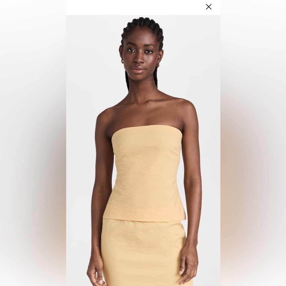 Butter Yellow Tube Top Rosetta Getty